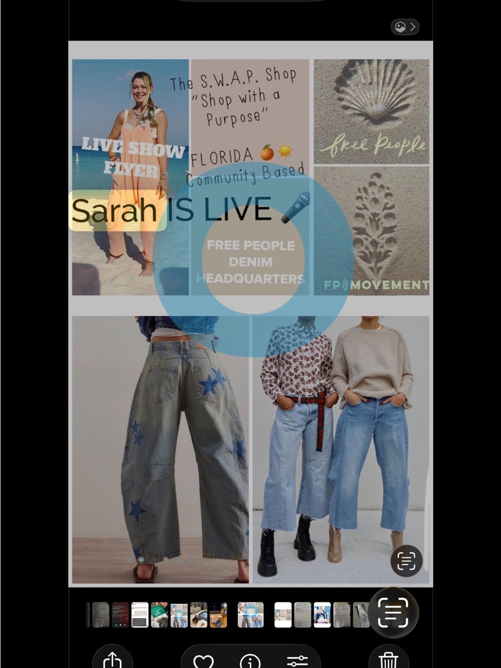 NWOT Free People We The Free Good Luck Mid-Rise Barrel Jeans - Luke Green - - Picture 6 of 8